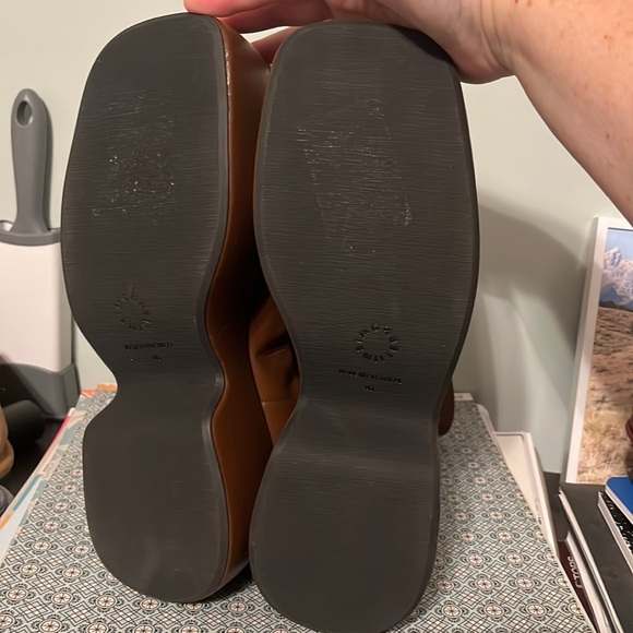 Simon Miller Hustler Vegan Leather Ankle Boot Women SZ 40 10 Brown Platform NWOT - Picture 3 of 15